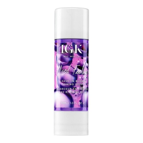 IGK Hair Mixed Feelings Blonde Toning Drops, 30ml/1 fl oz IGK Hair Mixed Feelings Blonde Toning Drops on white background
