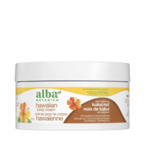 Alba Botanica Moisturizing Kukui Nut Body Cream, 184g/6.49 oz Alba Botanica Moisturizing Kukui Nut Body Cream on white background