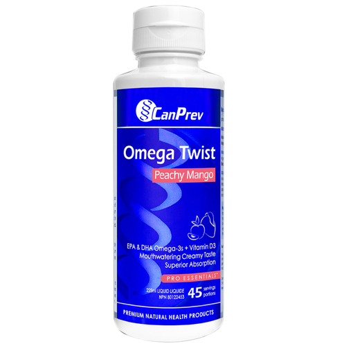 CanPrev Omega Twist - Peachy Mango C, 225ml/7.61 fl oz CanPrev Omega Twist - Peachy Mango C on white background