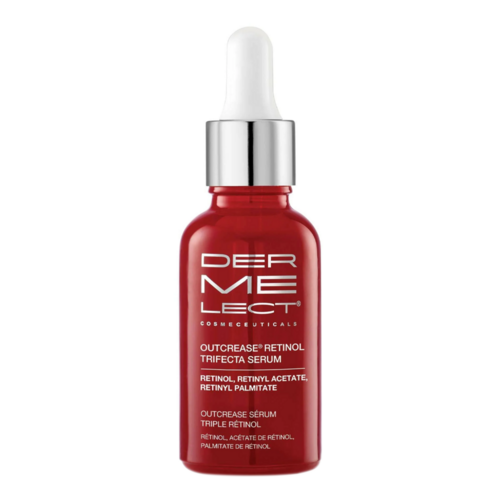Dermelect Cosmeceuticals Outcrease Retinol Trifecta Serum, 30ml/1 fl oz Dermelect Cosmeceuticals Outcrease Retinol Trifecta Serum on white background