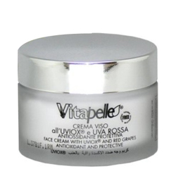 Uviox and Red Grapes Face Cream on white background