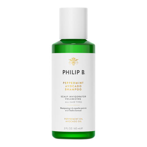 Philip B Botanical Peppermint Avocado Shampoo, 60ml/2 fl oz Philip B Botanical Peppermint Avocado Shampoo on white background