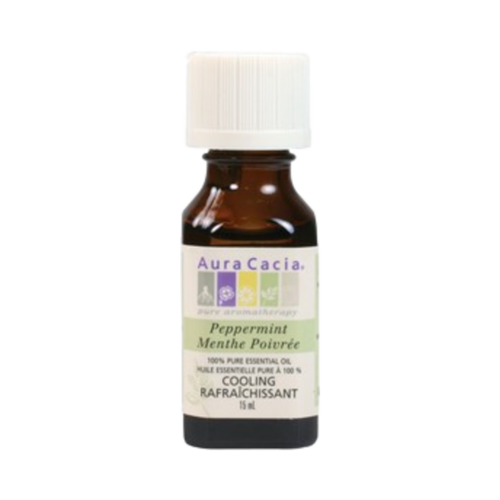 Aura Cacia Peppermint Oil, 15ml/0.51 fl oz Aura Cacia Peppermint Oil on white background