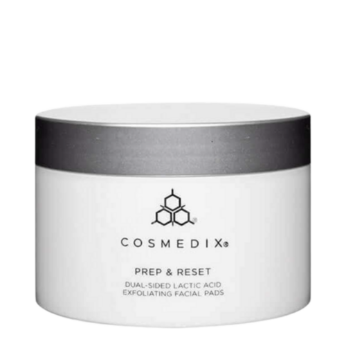 CosMedix Prep and Reset, 25 wipes CosMedix Prep and Reset on white background