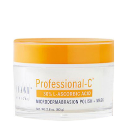 Professional-C Microdermabrasion Polish + Mask on white background