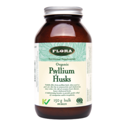 Psyllium Husks on white background