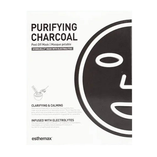 Esthemax Purifying Charcoal Hydrojelly, 1 set Esthemax Purifying Charcoal Hydrojelly on white background