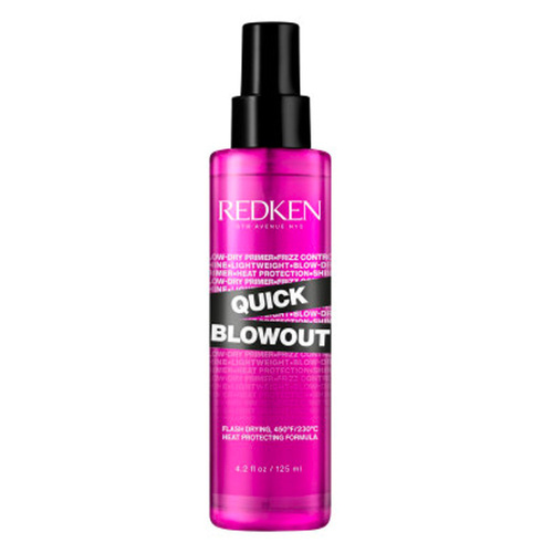 Redken Quick Blowout Heat Protect Spray, 125ml/4.23 fl oz Redken Quick Blowout Heat Protect Spray on white background