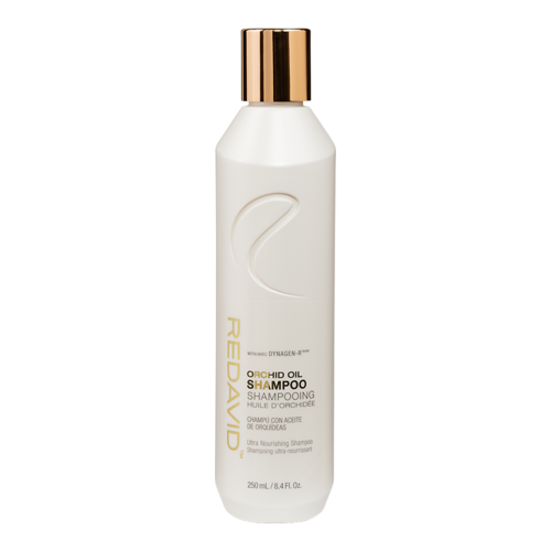 Redavid Orchid Oil Shampoo on white background