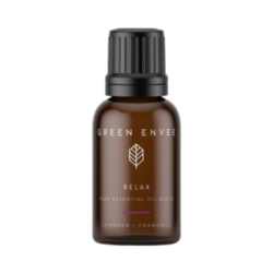 Relax Calming Pure Essential Oil Blend on white background