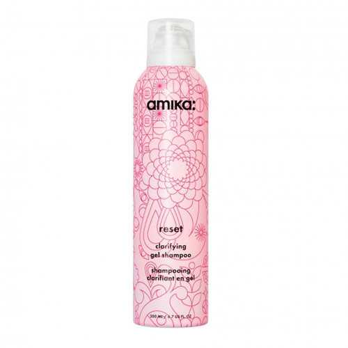 Amika Reset Clarifying Gel Shampoo, 200ml/6.7 fl oz Amika Reset Clarifying Gel Shampoo on white background