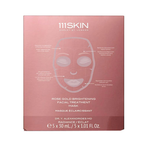 111SKIN Rose Gold Brightening Facial Treatment Mask, 5 x 30ml/1 fl oz 111SKIN Rose Gold Brightening Facial Treatment Mask on white background