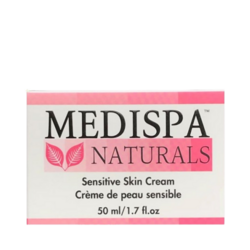 Sensitive Skin Cream on white background