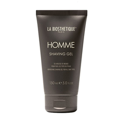 Homme Shaving Gel on white background