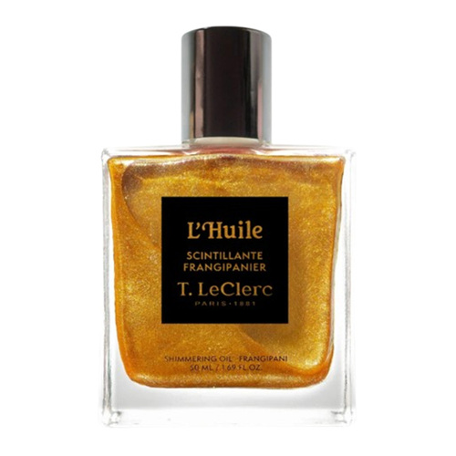 T LeClerc Shimmering Frangipanier Oil, 50ml/1.69 fl oz T LeClerc Shimmering Frangipanier Oil on white background