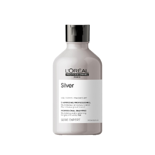 L'oreal Professional Paris Silver Shampoo, 300ml/10.1 fl oz Loreal Professional Paris Silver Shampoo on white background