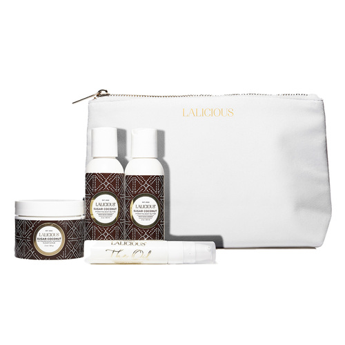 LaLicious Sugar Coconut Travel Set, 1 set LaLicious Sugar Coconut Travel Set on white background