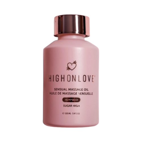 High on Love Sugar High Massage Oil, 100ml/3.38 fl oz High on Love Sugar High Massage Oil on white background