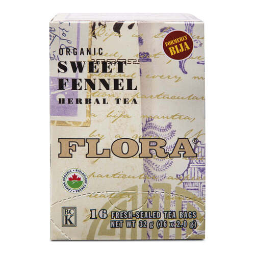 Flora Sweet Fennel, 16 x 2g/0.07 oz Flora Sweet Fennel on white background