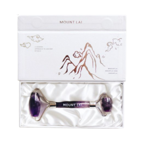 Mount Lai The De-Puffing Facial Roller - Jade, 1 piece Mount Lai The De-Puffing Facial Roller - Amethyst on white background