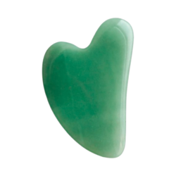The Jade Gua Sha Facial Lifting Tool on white background