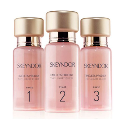Skeyndor Timeless Prodigy Luxury Elixir, 3 x 15ml/0.5 fl oz Skeyndor Timeless Prodigy Luxury Elixir on white background