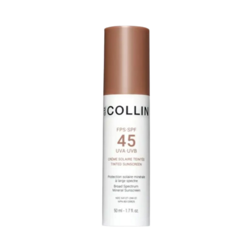 GM Collin Tinted Sunscreen SPF 45, 50ml/1.69 fl oz GM Collin Tinted Sunscreen SPF 45 on white background