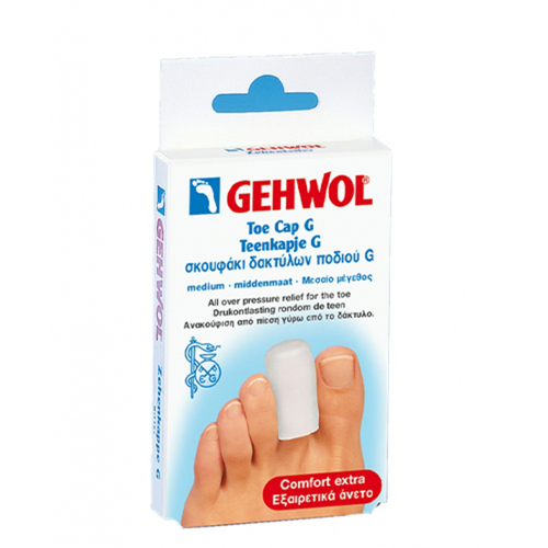 Gehwol Toe Cap G (M), 2 pieces Gehwol Toe Cap G (M) on white background