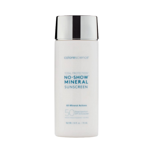 Colorescience Total Protection No-Show Mineral Sunscreen SPF 50, 50ml/1.69 fl oz Colorescience Total Protection No-Show Mineral Sunscreen SPF 50 on white background