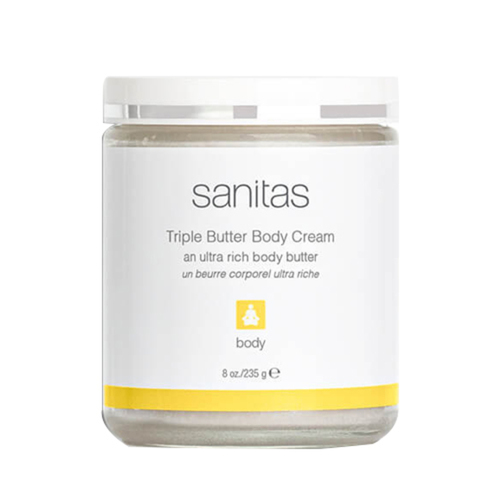 Sanitas Triple Butter Body Cream, 235g/8 oz Sanitas Triple Butter Body Cream on white background