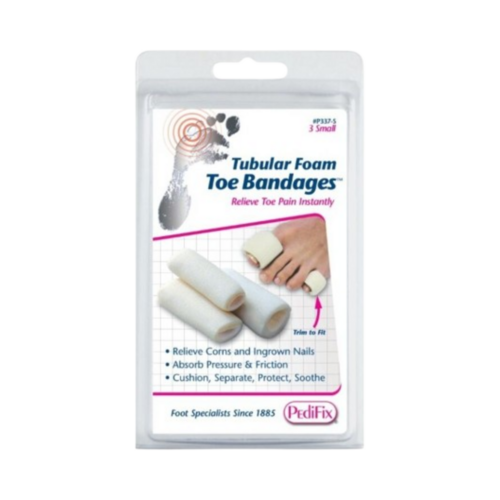 Pedifix Tubular Foam Toe Bandages - Large on white background