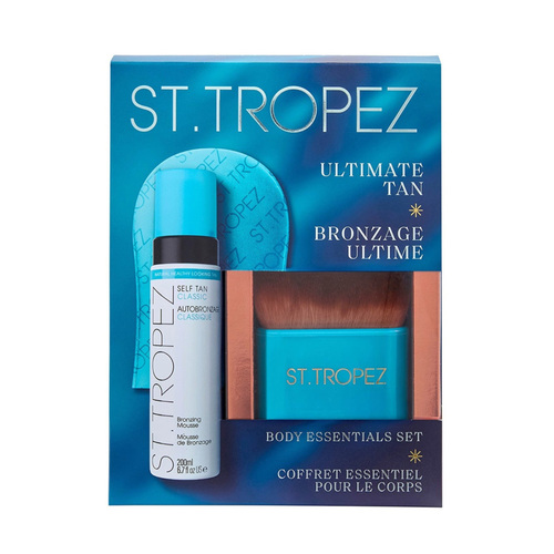 St Tropez Tan Ultimate Tan Body Essentials Kit, 1 set St Tropez Tan Ultimate Tan Body Essentials Kit on white background