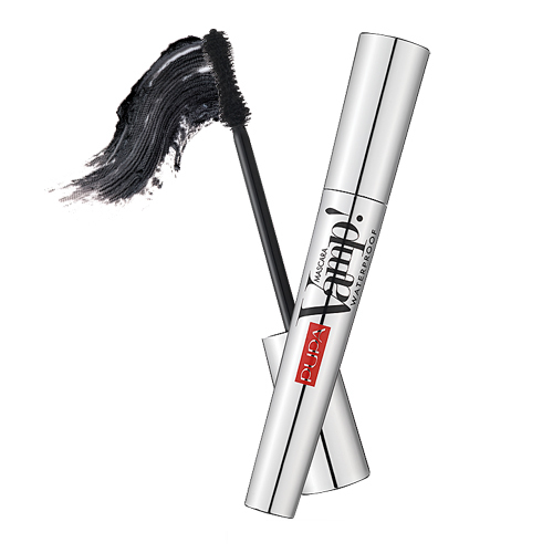 Pupa Vamp! Mascara Waterproof - 001 Black, 1 piece Pupa Vamp! Mascara Waterproof - 001 Black on white background