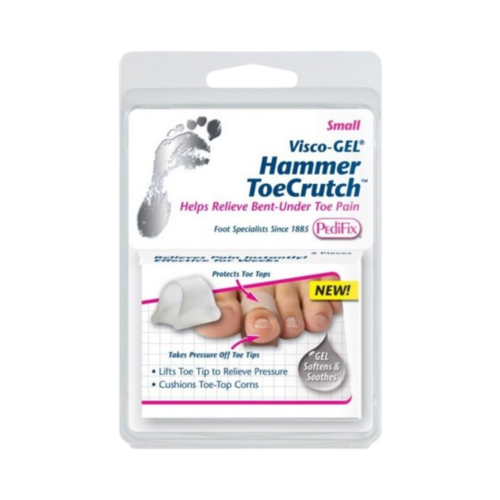 Pedifix Visco-GEL Hammer ToeCrutch - Small, 1 set Pedifix Visco-GEL Hammer ToeCrutch - Large on white background