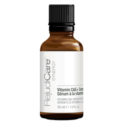 Vitamin C and E+ Serum on white background