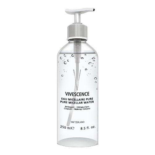 Vivescence Pure Micellar Water, 250ml/8.5 fl oz Vivescence Pure Micellar Water on white background