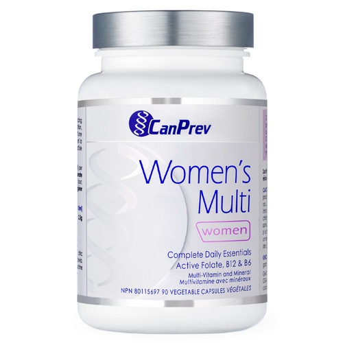 CanPrev Women's Multi, 90 capsules CanPrev Womens Multi on white background