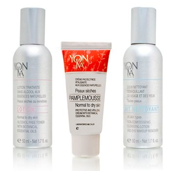 Free Gift with Orders over $150 of Yonka: Normal to Dry Skin Care Kit Naturally Yours on white background