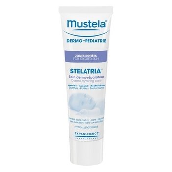 Mustela  on white background