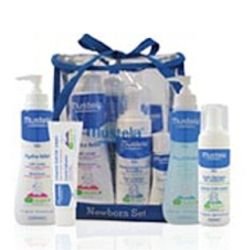 Mustela  on white background