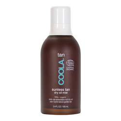 Organic Sunless Tan Dry Oil Mist on white background