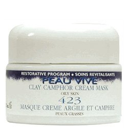 Peau Vive Clay Camphor Cream Mask , 50ml/1.7 fl oz. Peau Vive Clay Camphor Cream Mask on white background