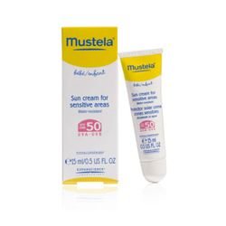 Mustela  on white background