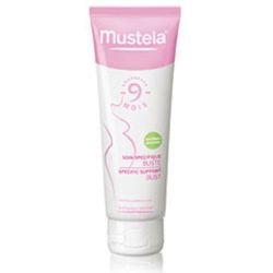Mustela  on white background