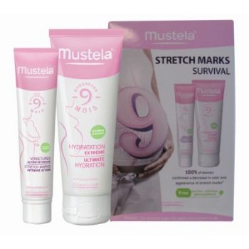 Mustela  on white background