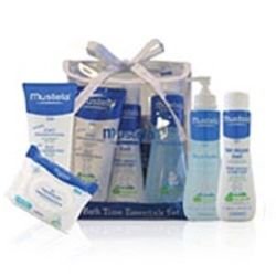 Mustela  on white background